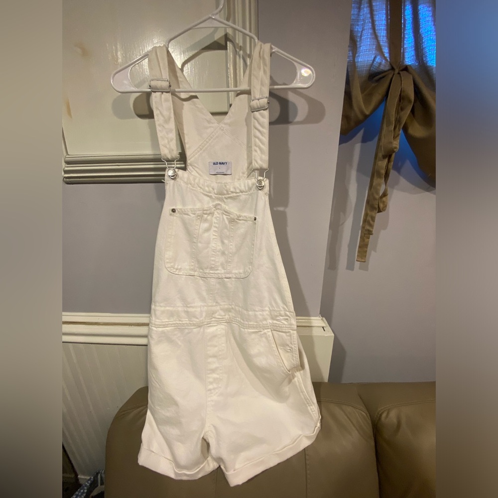 White overalls worn once